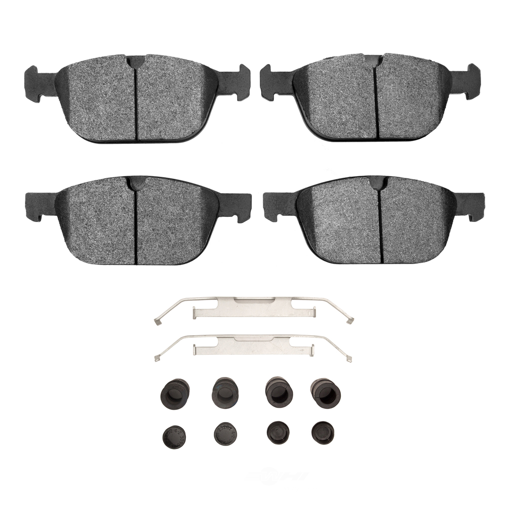 DFC - DFC 5000 Advanced Brake Pads - Low Metallic and Hardware Kit (Front) - DF1 1551-1412-01