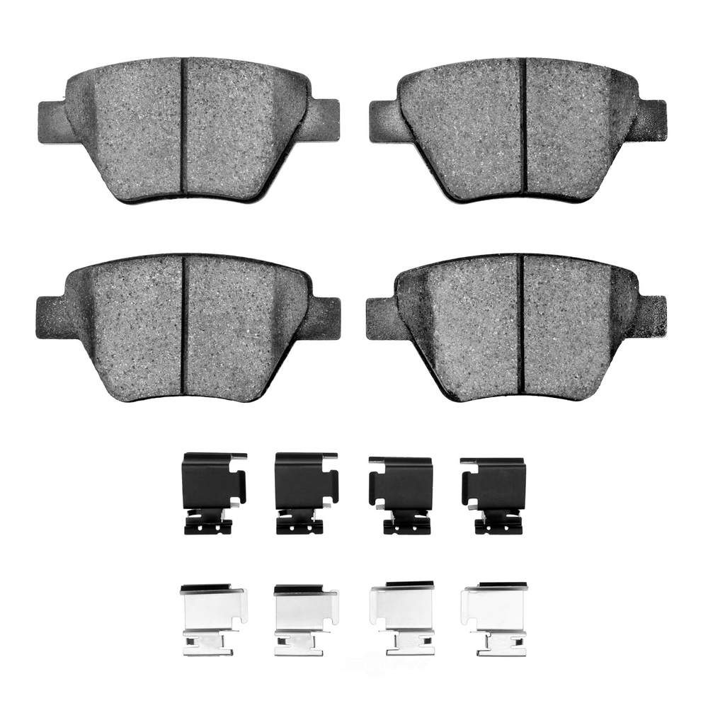 DFC - DFC 5000 Advanced Brake Pads - Ceramic and Hardware Kit (Rear) - DF1 1551-1456-01