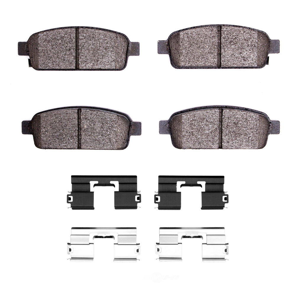 DFC - DFC 5000 Advanced Brake Pads - Ceramic and Hardware Kit (Rear) - DF1 1551-1468-01