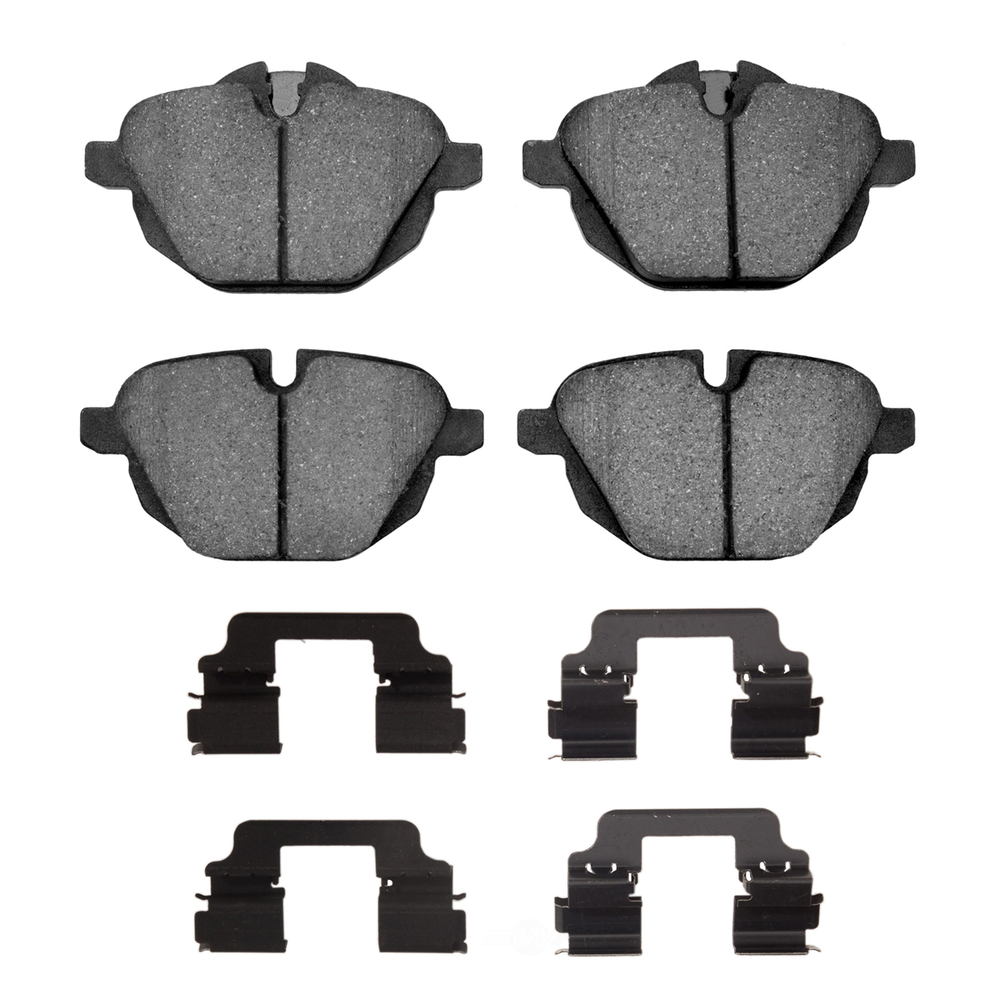 DFC - DFC 5000 Advanced Brake Pads - Low Metallic and Hardware Kit (Rear) - DF1 1552-1473-01