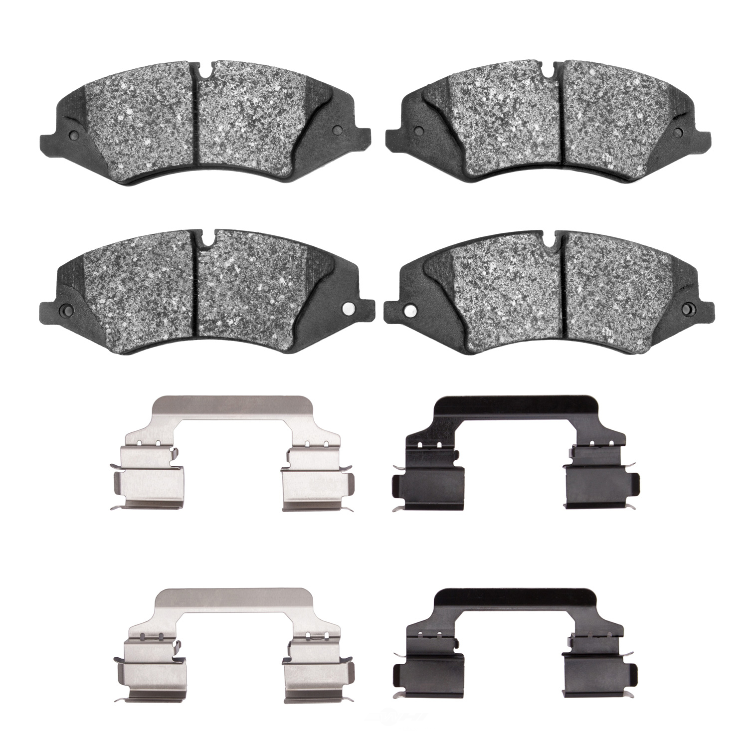 DFC - DFC 5000 Advanced Brake Pads - Low Metallic and Hardware Kit (Front) - DF1 1551-1479-01