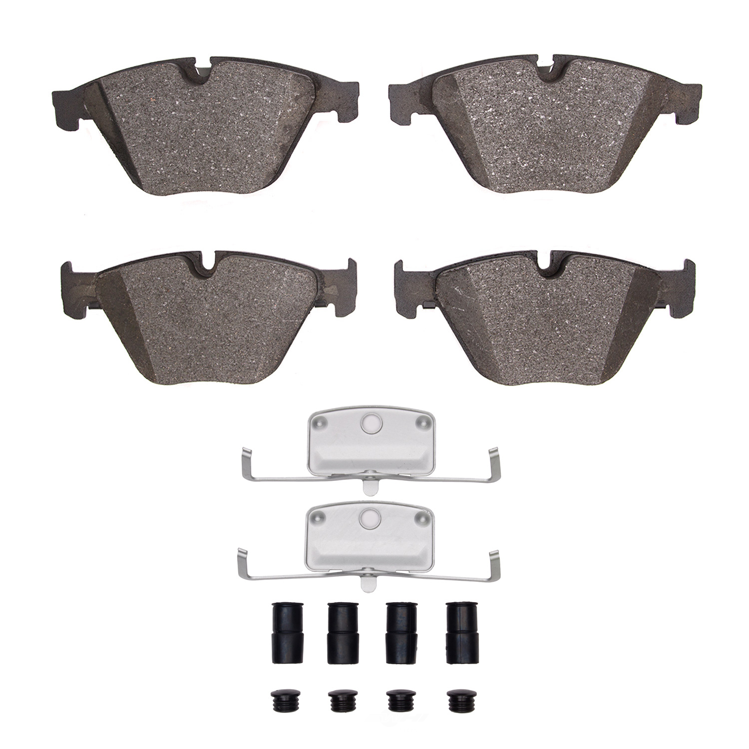 DFC - DFC 5000 Advanced Brake Pads - Low Metallic and Hardware Kit (Front) - DF1 1551-1505-01