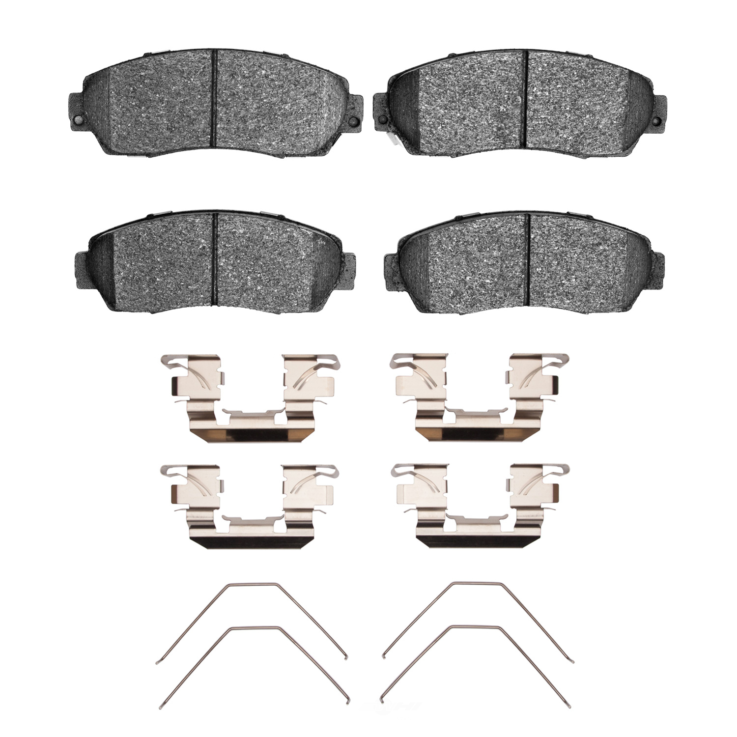 DFC - DFC 5000 Advanced Brake Pads - Ceramic and Hardware Kit (Front) - DF1 1551-1521-01