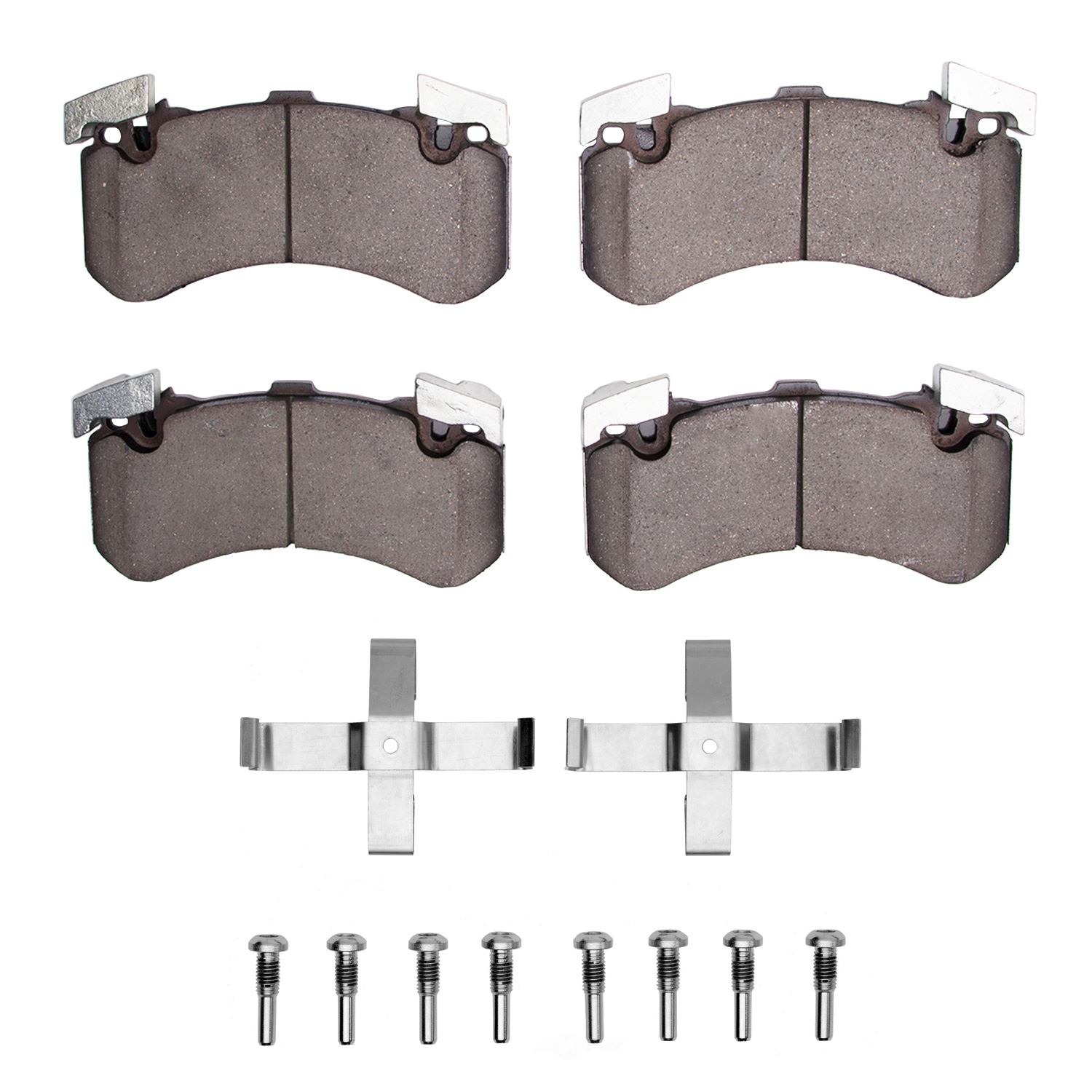 DFC - DFC 5000 Advanced Brake Pads - Low Metallic and Hardware Kit (Front) - DF1 1551-1575-01