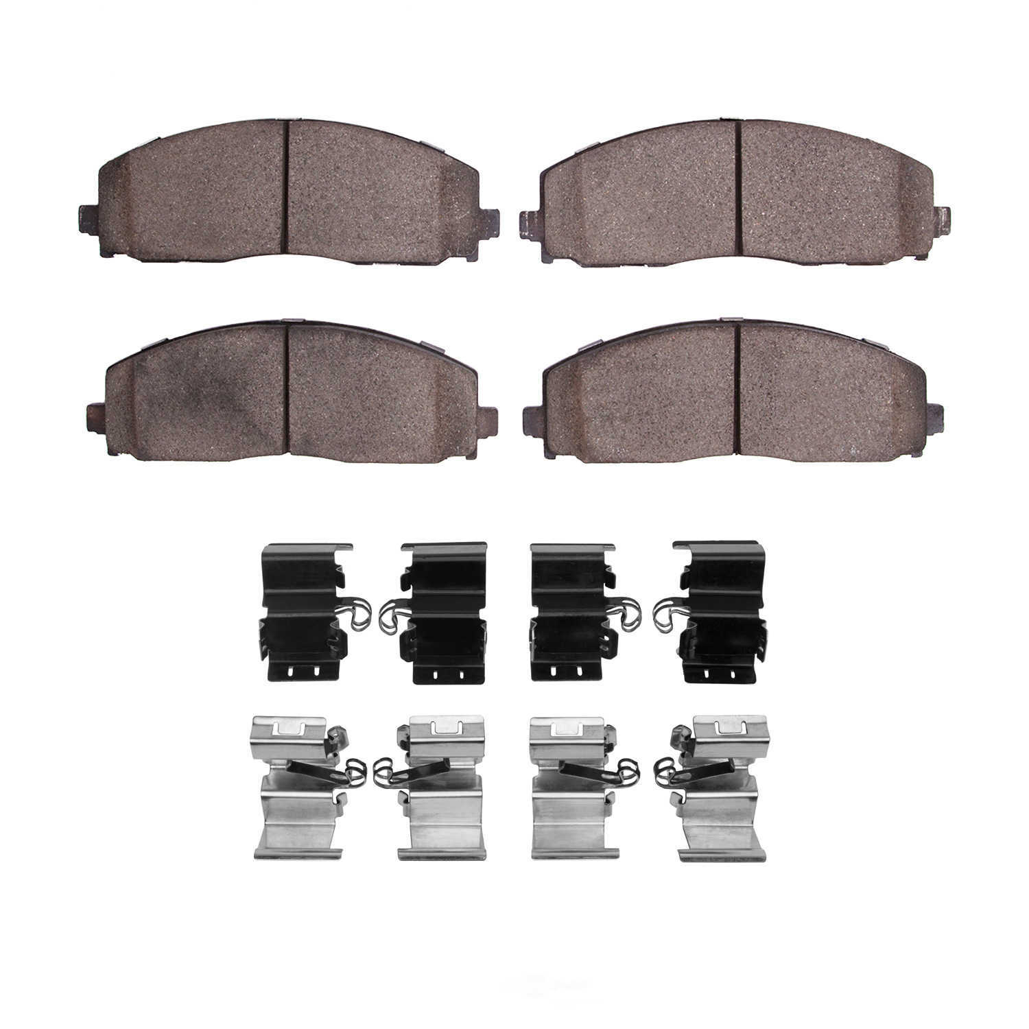 DFC - DFC 5000 Advanced Brake Pads - Ceramic and Hardware Kit (Front) - DF1 1551-1589-01