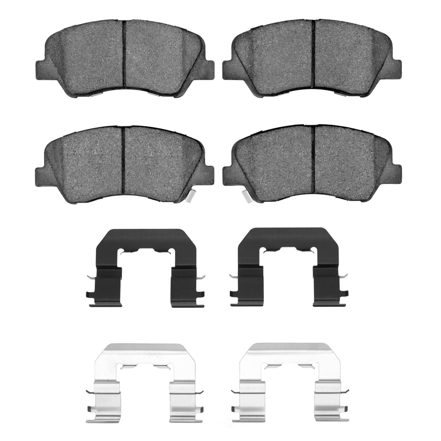 DFC - DFC 5000 Advanced Brake Pads - Ceramic and Hardware Kit (Front) - DF1 1551-1593-01