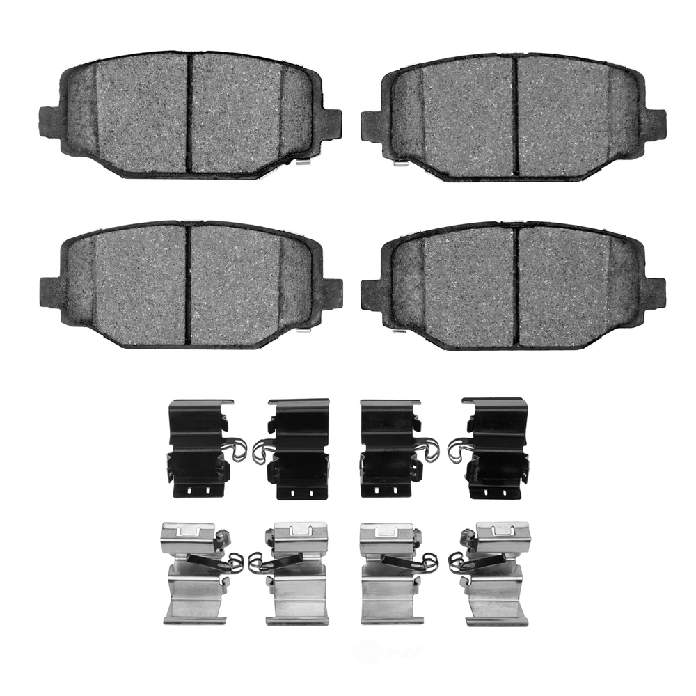 DFC - DFC 5000 Advanced Brake Pads - Ceramic and Hardware Kit (Rear) - DF1 1551-1596-01