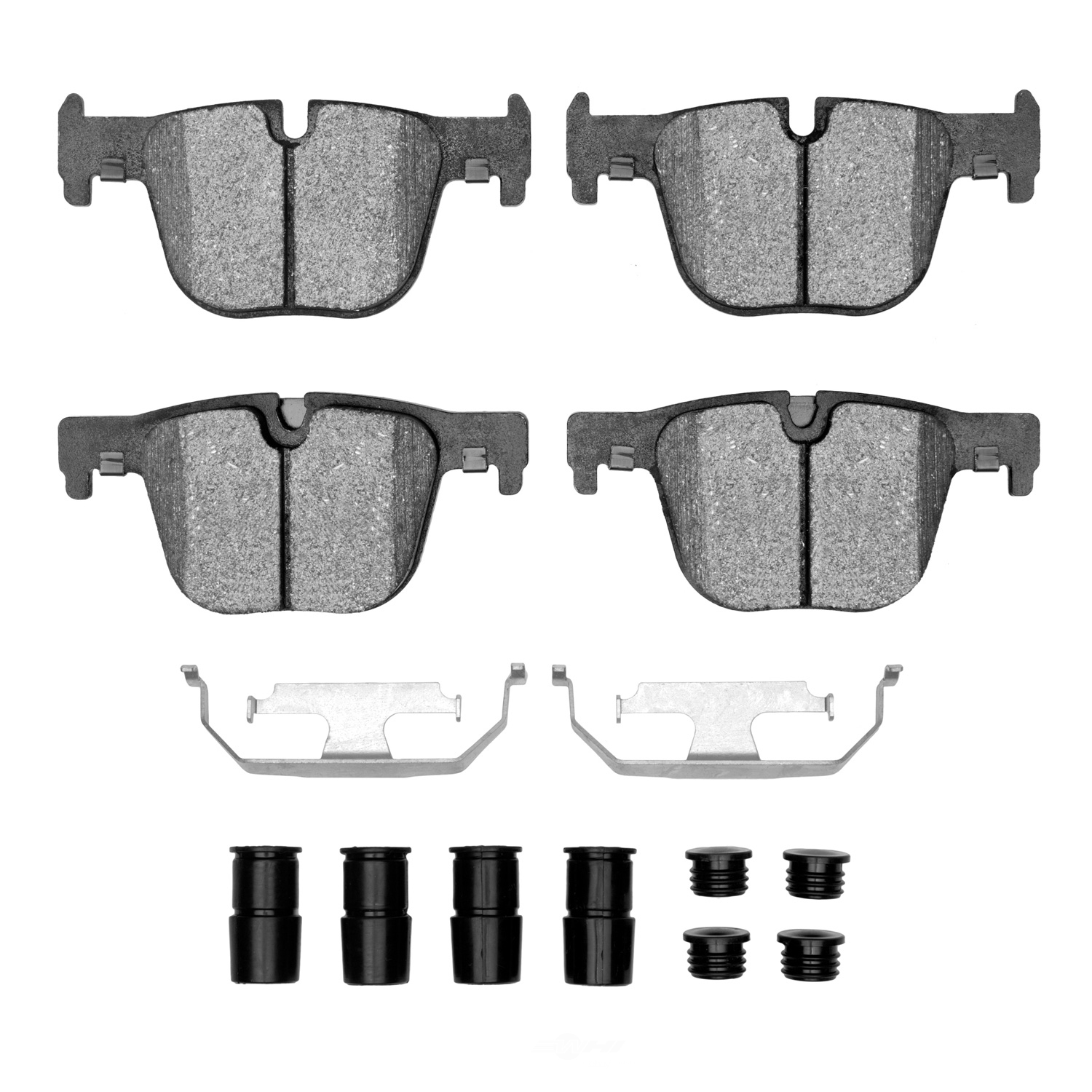 DFC - DFC 5000 Advanced Brake Pads - Low Metallic and Hardware Kit (Rear) - DF1 1551-1610-01