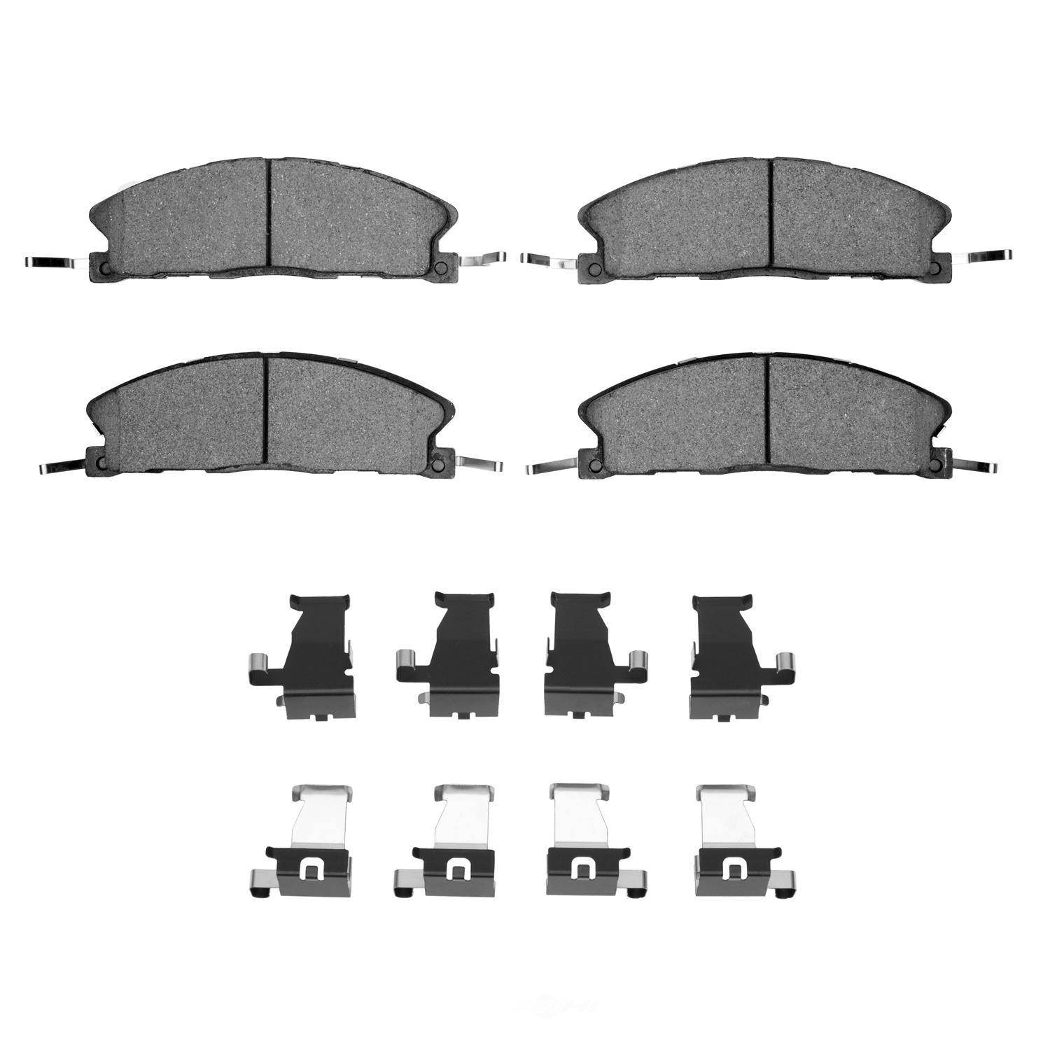 DFC - DFC 5000 Advanced Brake Pads - Semi Metallic and Hardware Kit (Front) - DF1 1551-1611-12
