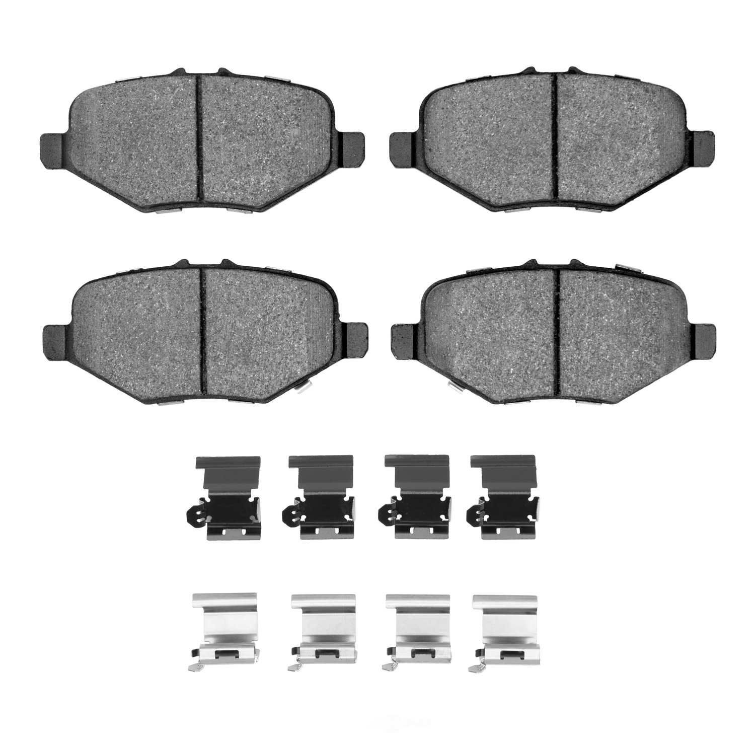 DFC - DFC 5000 Advanced Brake Pads - Semi Metallic and Hardware Kit (Rear) - DF1 1552-1612-01