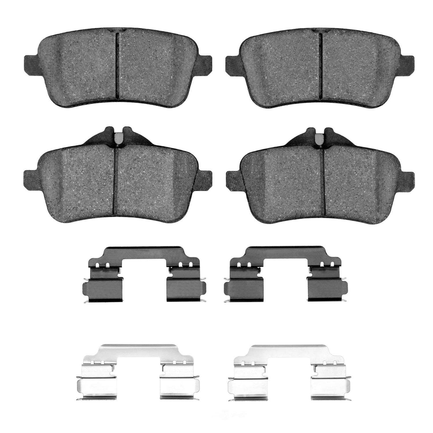 DFC - DFC 5000 Advanced Brake Pads - Low Metallic and Hardware Kit (Rear) - DF1 1551-1630-01