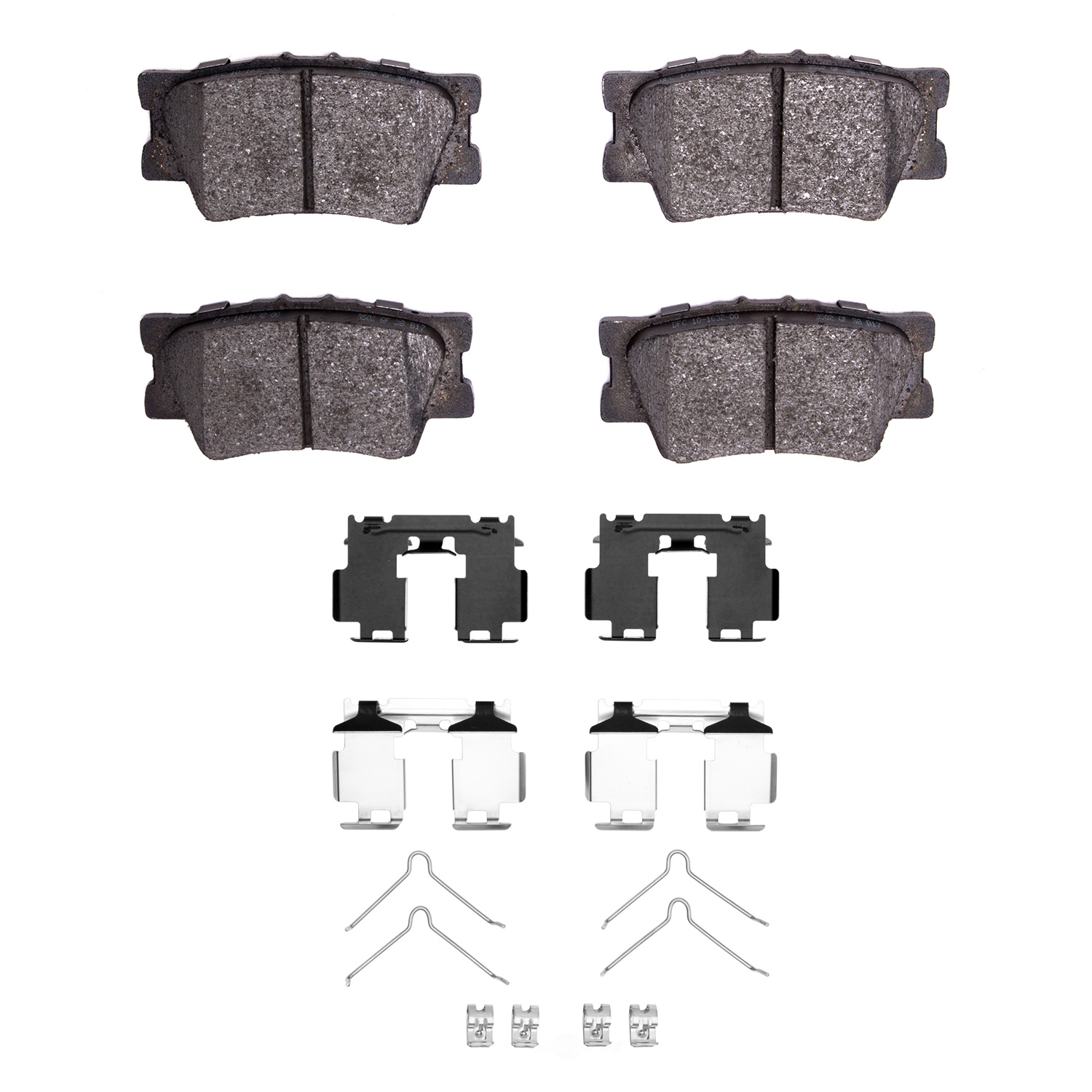 DFC - DFC 5000 Advanced Brake Pads - Ceramic and Hardware Kit (Rear) - DF1 1551-1632-01