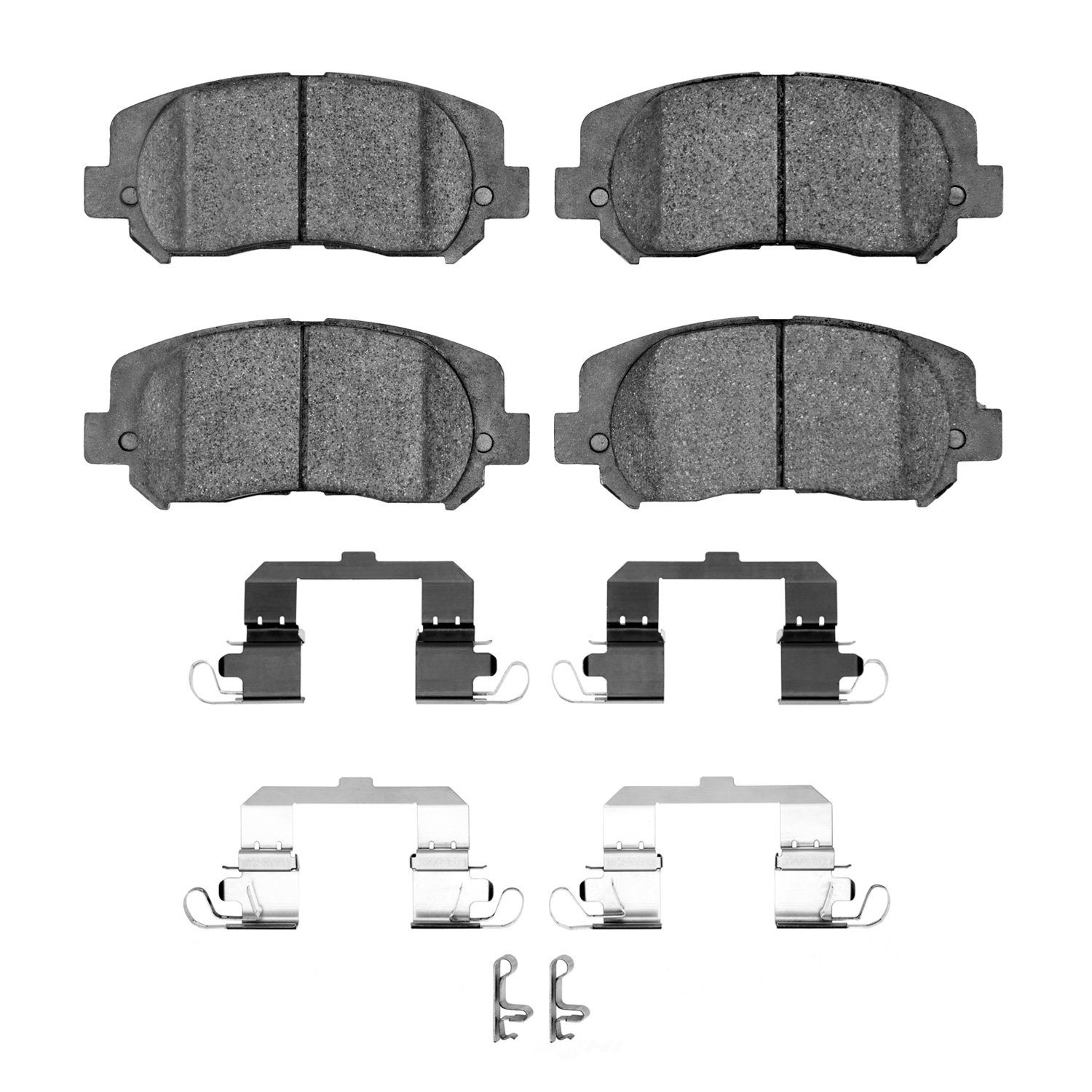 DFC - DFC 5000 Advanced Brake Pads - Ceramic and Hardware Kit (Front) - DF1 1551-1640-12