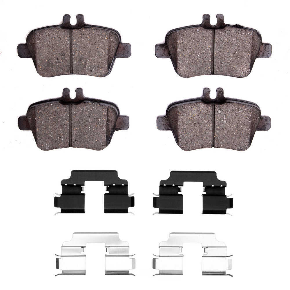 DFC - DFC 5000 Advanced Brake Pads - Ceramic and Hardware Kit (Rear) - DF1 1552-1646-01