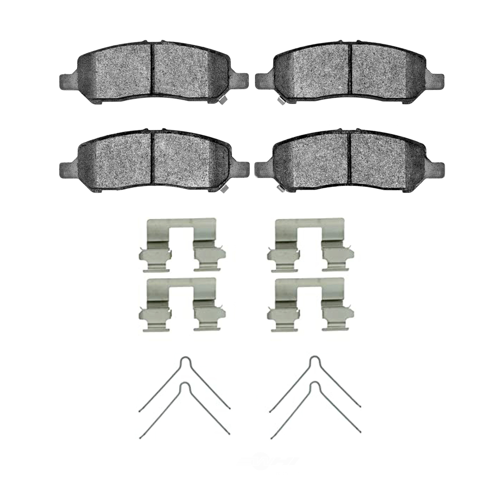 DFC - DFC 5000 Advanced Brake Pads - Ceramic and Hardware Kit (Rear) - DF1 1551-1647-01