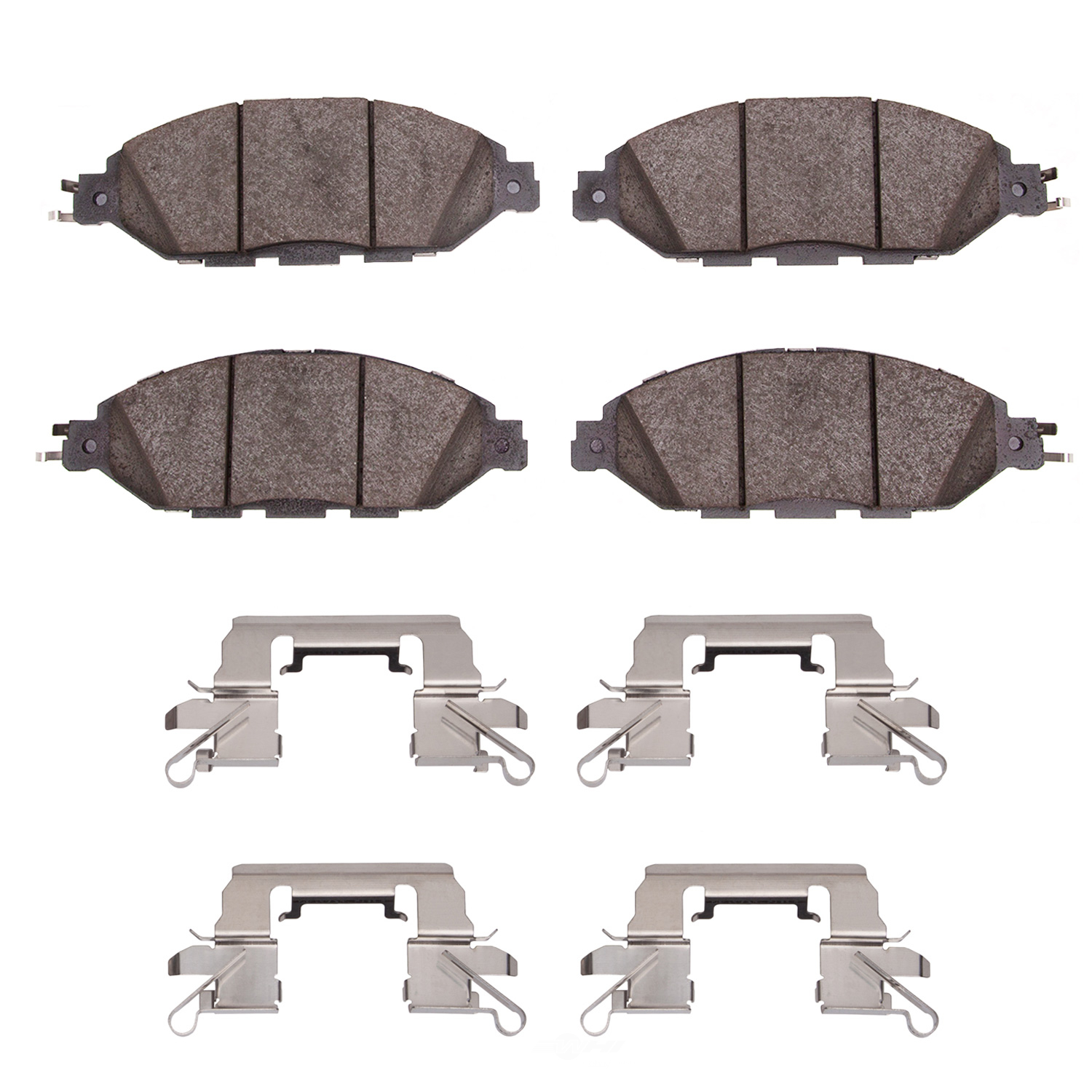 DFC - DFC 5000 Advanced Brake Pads - Ceramic and Hardware Kit (Front) - DF1 1551-1649-01