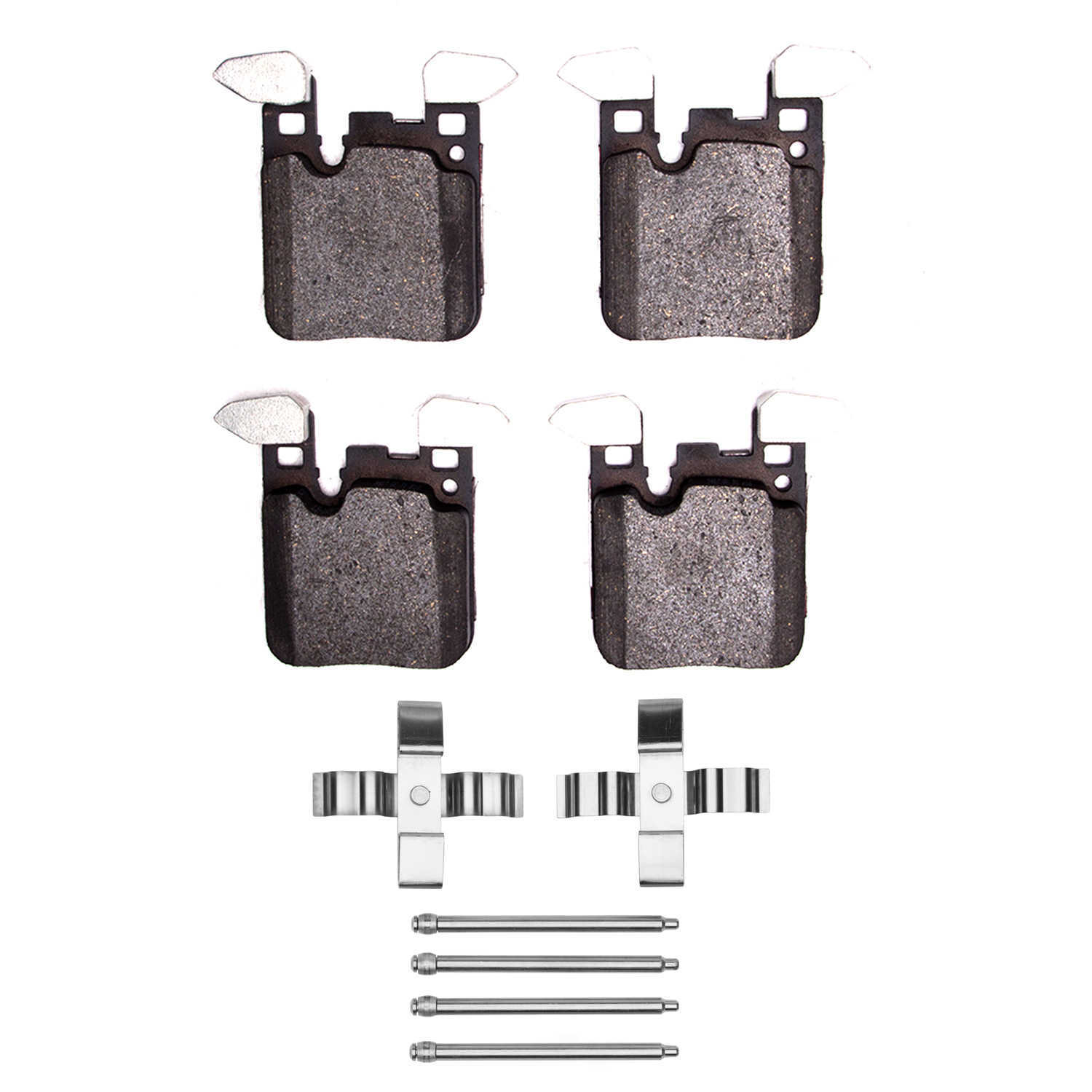 DFC - DFC 5000 Advanced Brake Pads - Low Metallic and Hardware Kit (Rear) - DF1 1551-1656-01