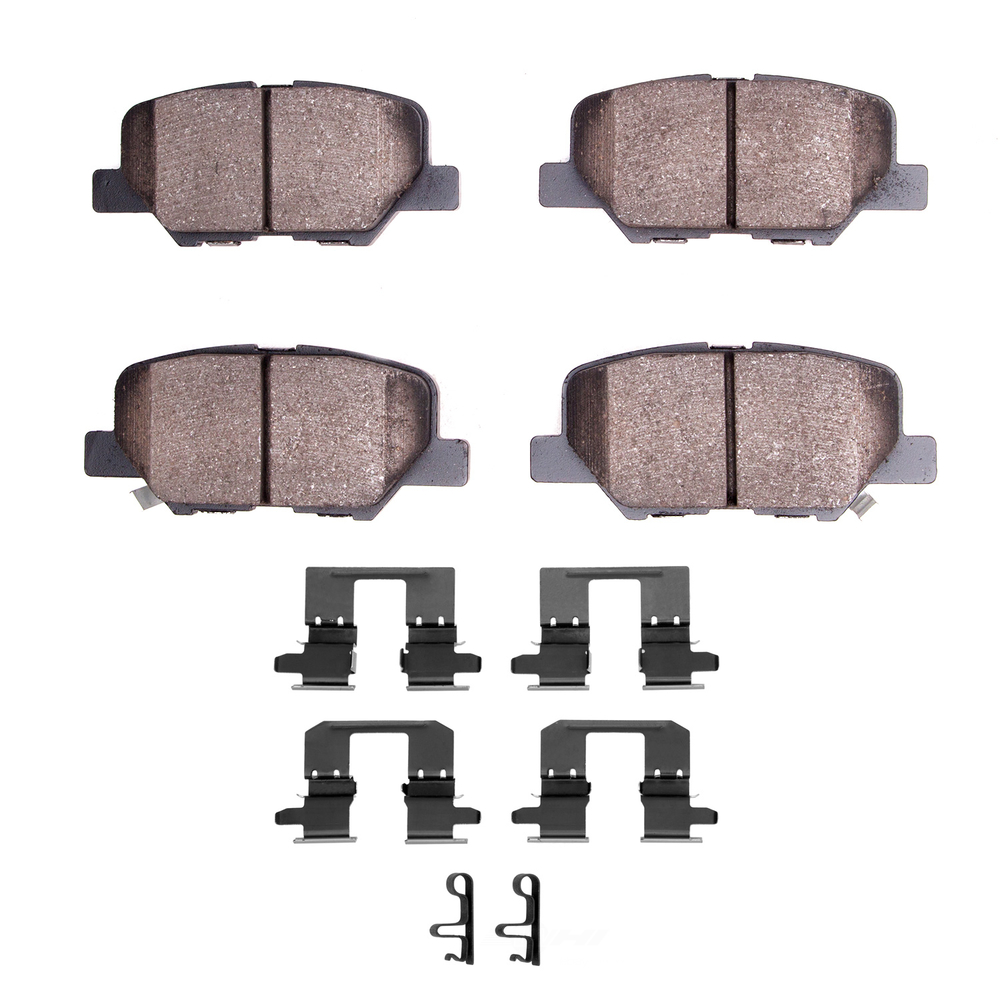 DFC - DFC 5000 Advanced Brake Pads - Ceramic and Hardware Kit (Rear) - DF1 1551-1679-01