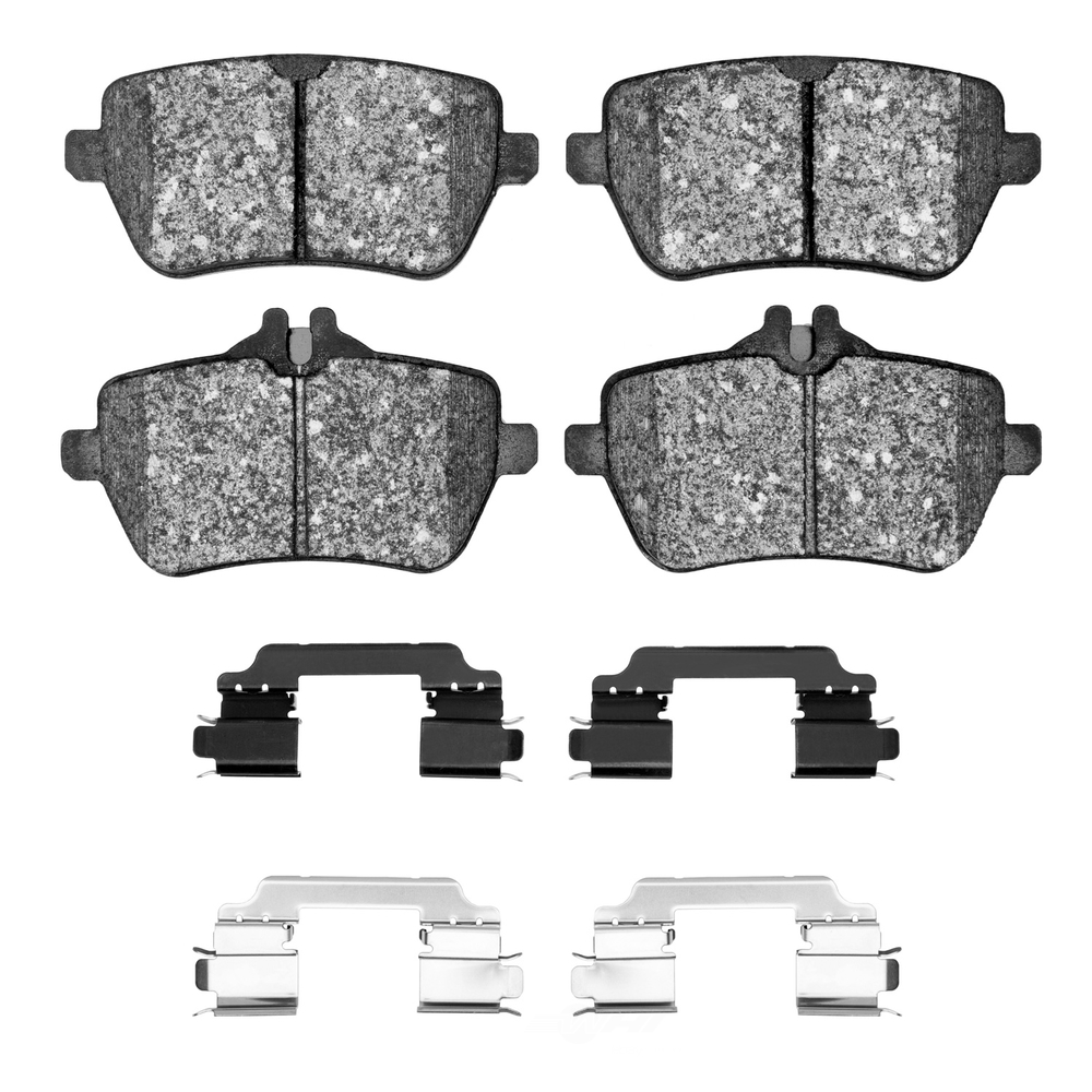 DFC - DFC 5000 Advanced Brake Pads - Low Metallic and Hardware Kit (Rear) - DF1 1551-1689-01