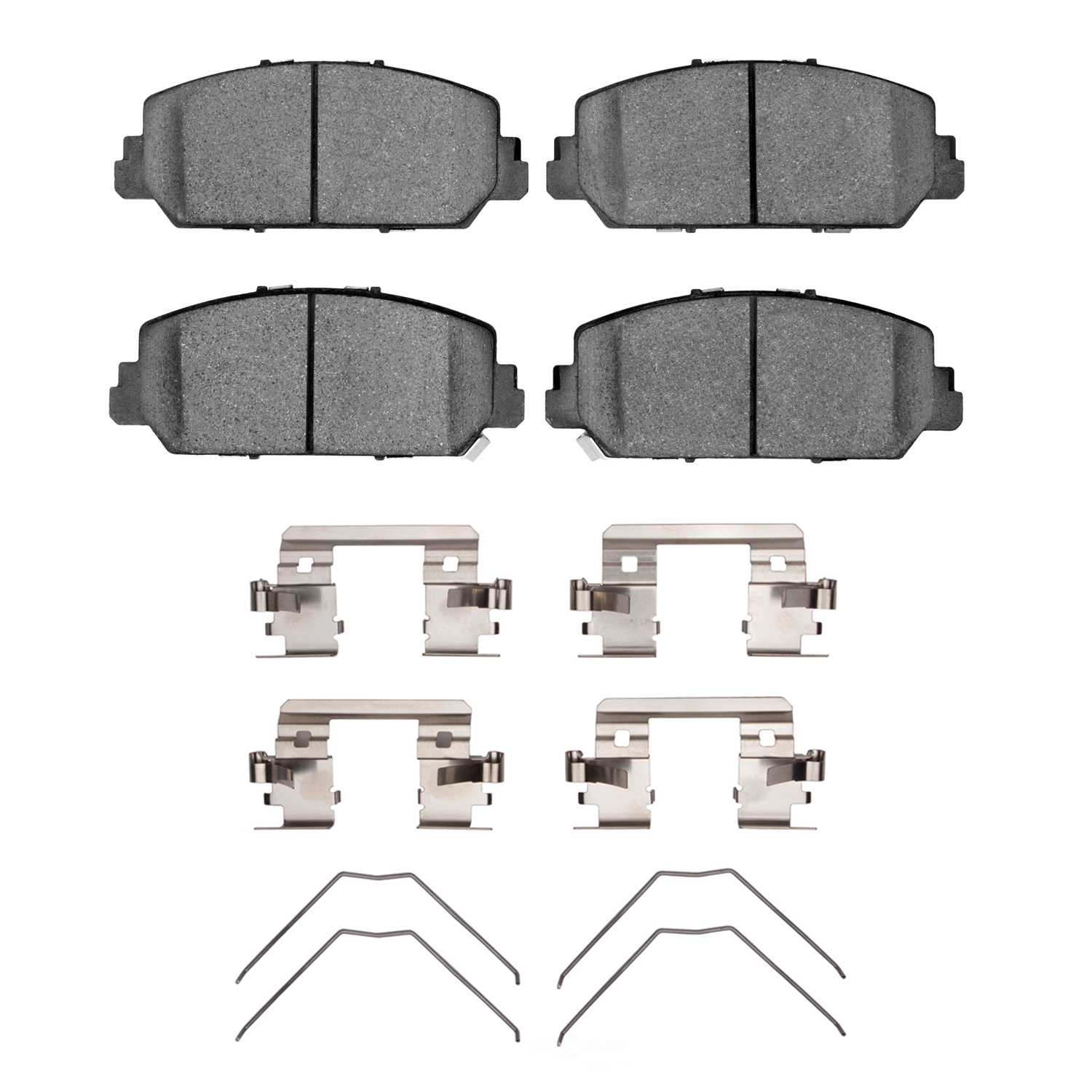 DFC - DFC 5000 Advanced Brake Pads - Ceramic and Hardware Kit (Front) - DF1 1551-1697-01