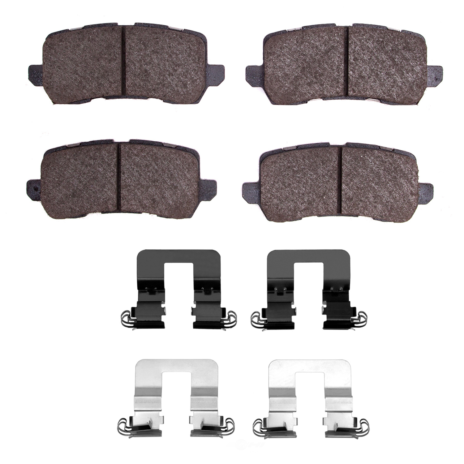 DFC - DFC 5000 Advanced Brake Pads - Ceramic and Hardware Kit (Rear) - DF1 1551-1698-01