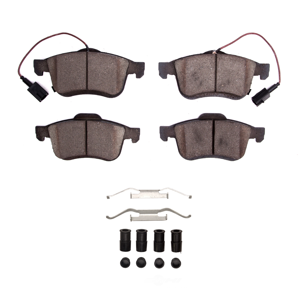 DFC - DFC 5000 Advanced Brake Pads - Ceramic and Hardware Kit (Front) - DF1 1551-1721-11