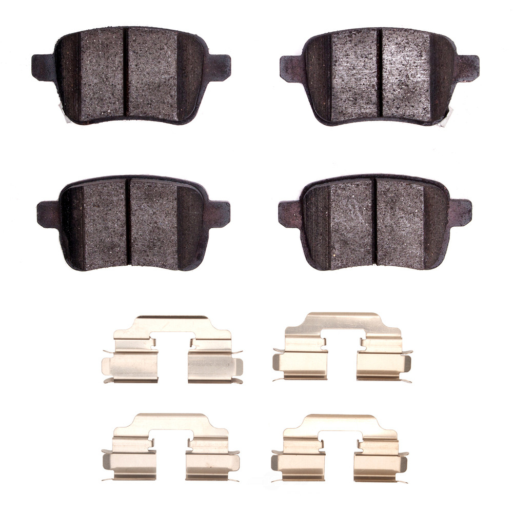 DFC - DFC 5000 Advanced Brake Pads - Ceramic and Hardware Kit (Rear) - DF1 1551-1722-01