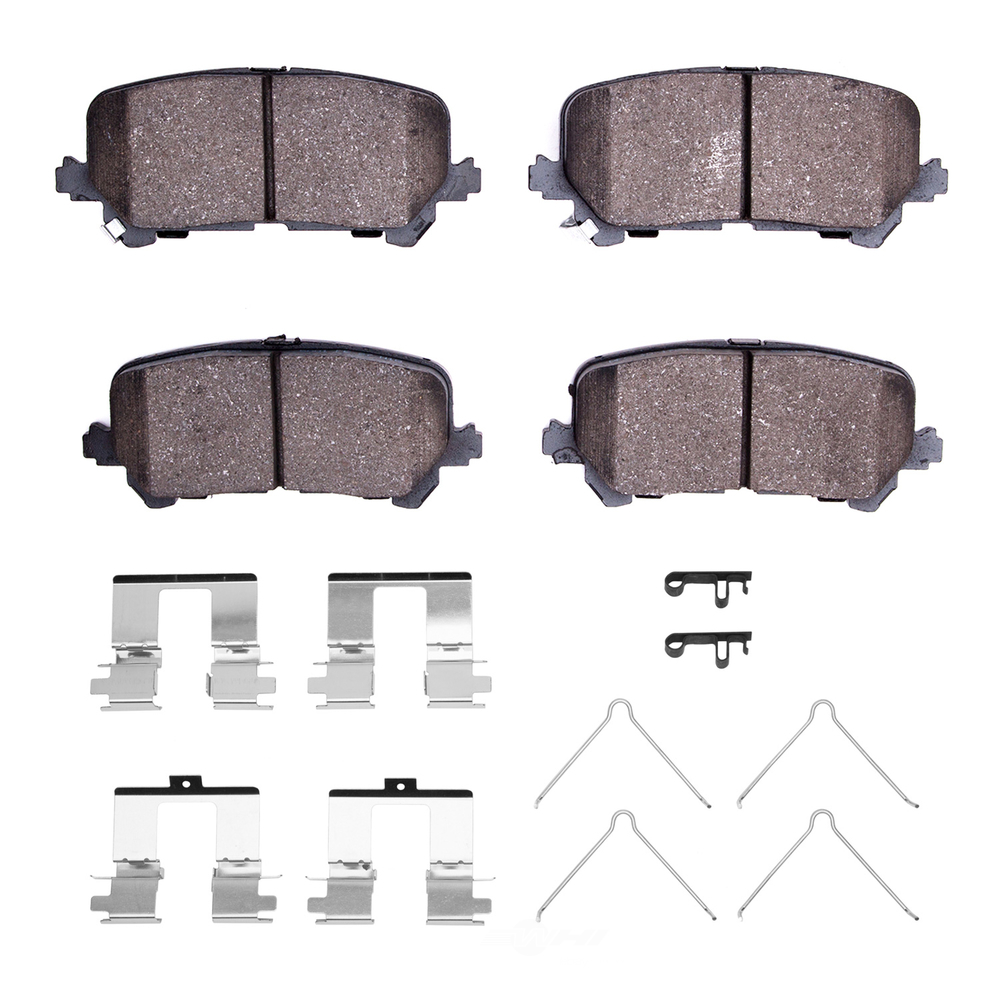 DFC - DFC 5000 Advanced Brake Pads - Ceramic and Hardware Kit (Rear) - DF1 1551-1724-01