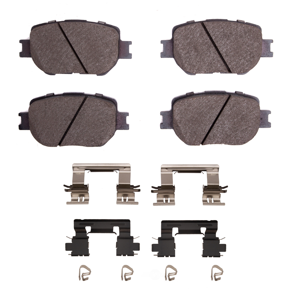 DFC - DFC 5000 Advanced Brake Pads - Ceramic and Hardware Kit (Front) - DF1 1551-1733-01