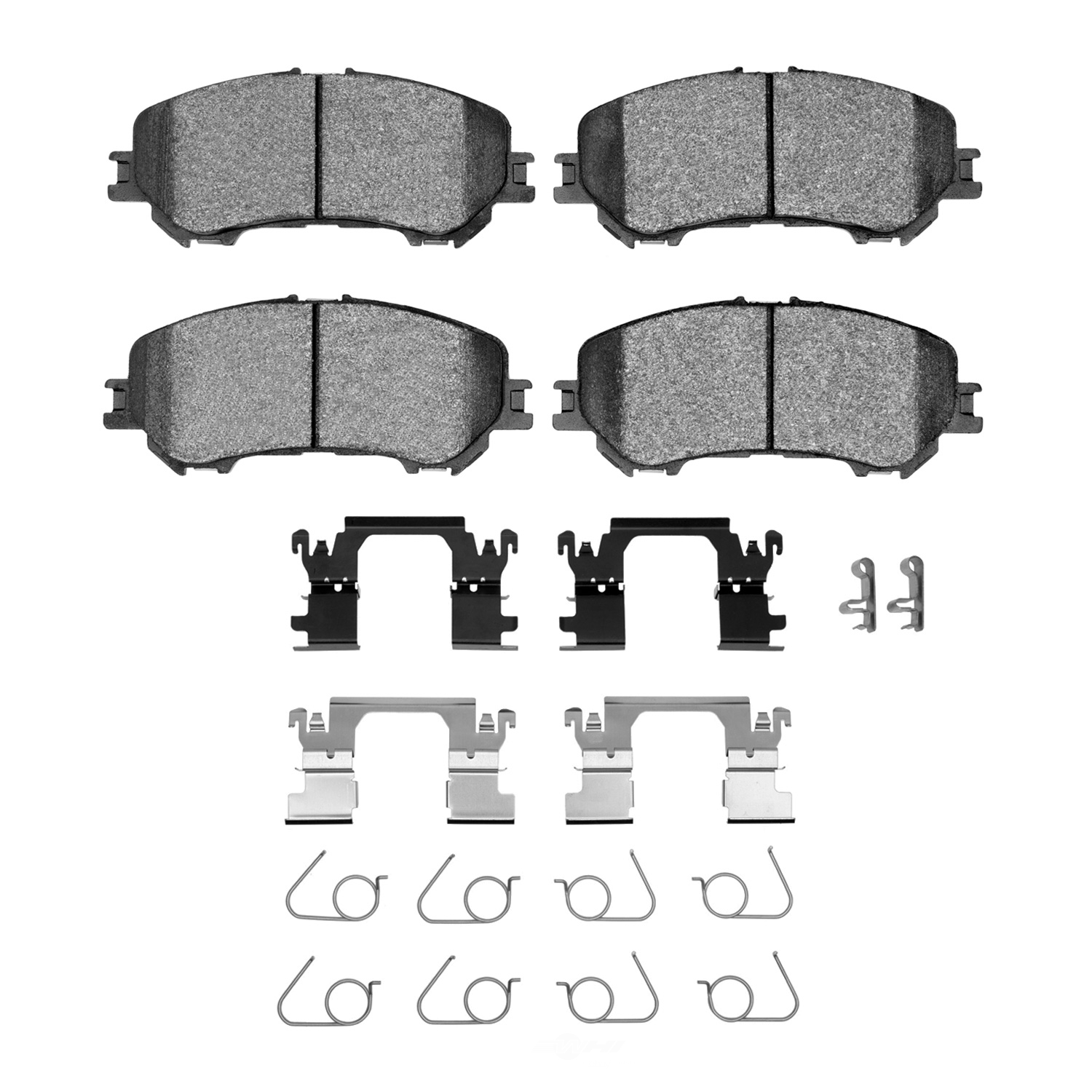 DFC - DFC 5000 Advanced Brake Pads - Ceramic and Hardware Kit (Front) - DF1 1551-1737-01