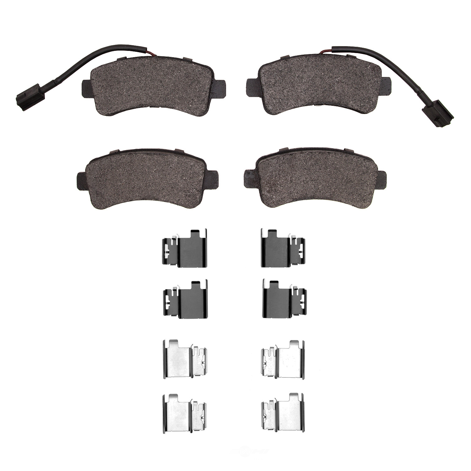 DFC - DFC 5000 Advanced Brake Pads - Semi Metallic and Hardware Kit (Rear) - DF1 1551-1746-01