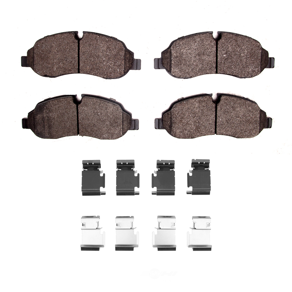 DFC - DFC 5000 Advanced Brake Pads - Semi Metallic and Hardware Kit (Front) - DF1 1551-1774-01