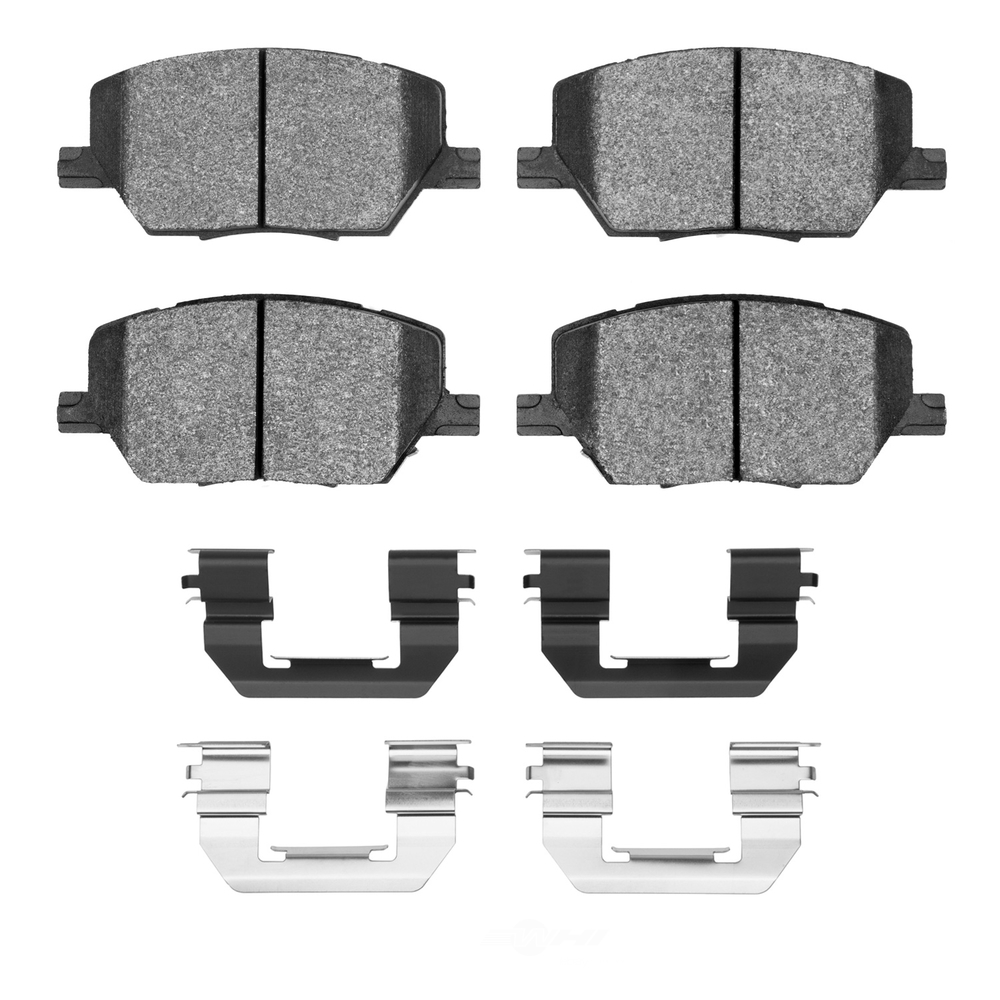 DFC - DFC 5000 Advanced Brake Pads - Ceramic and Hardware Kit (Front) - DF1 1551-1811-01