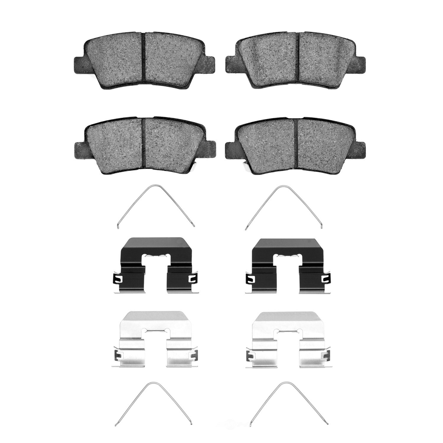 DFC - DFC 5000 Advanced Brake Pads - Ceramic and Hardware Kit (Rear) - DF1 1551-1812-01