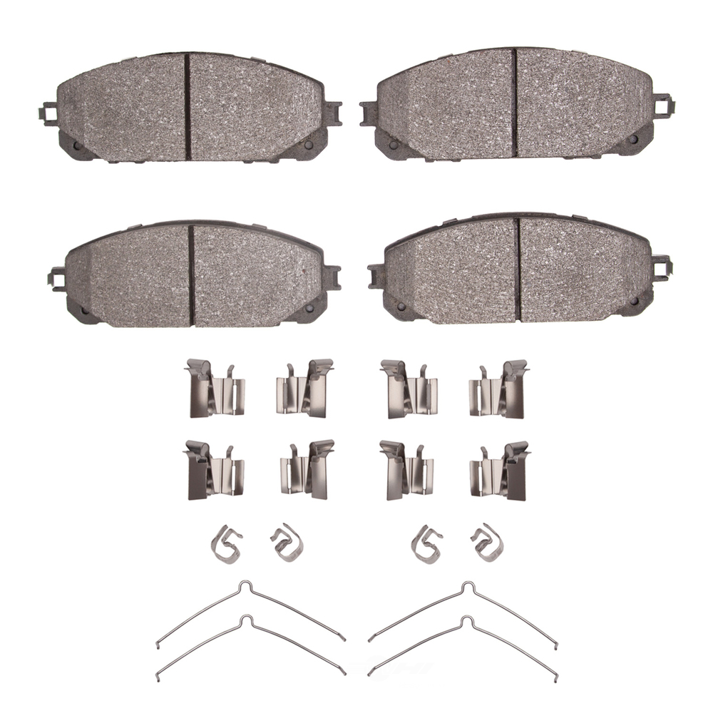 DFC - DFC 5000 Advanced Brake Pads - Ceramic and Hardware Kit (Front) - DF1 1551-1843-01