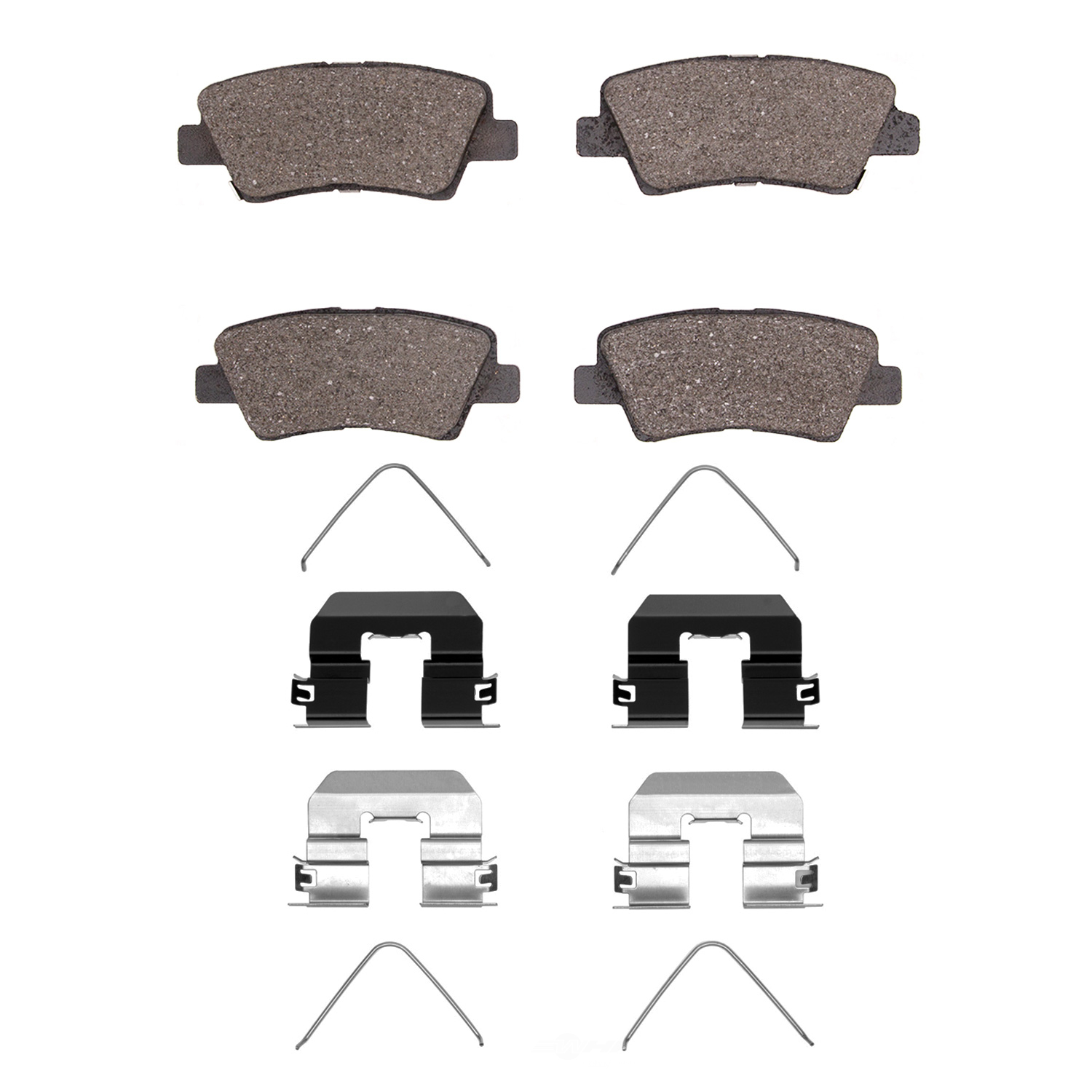 DFC - DFC 5000 Advanced Brake Pads - Ceramic and Hardware Kit (Rear) - DF1 1551-1848-01