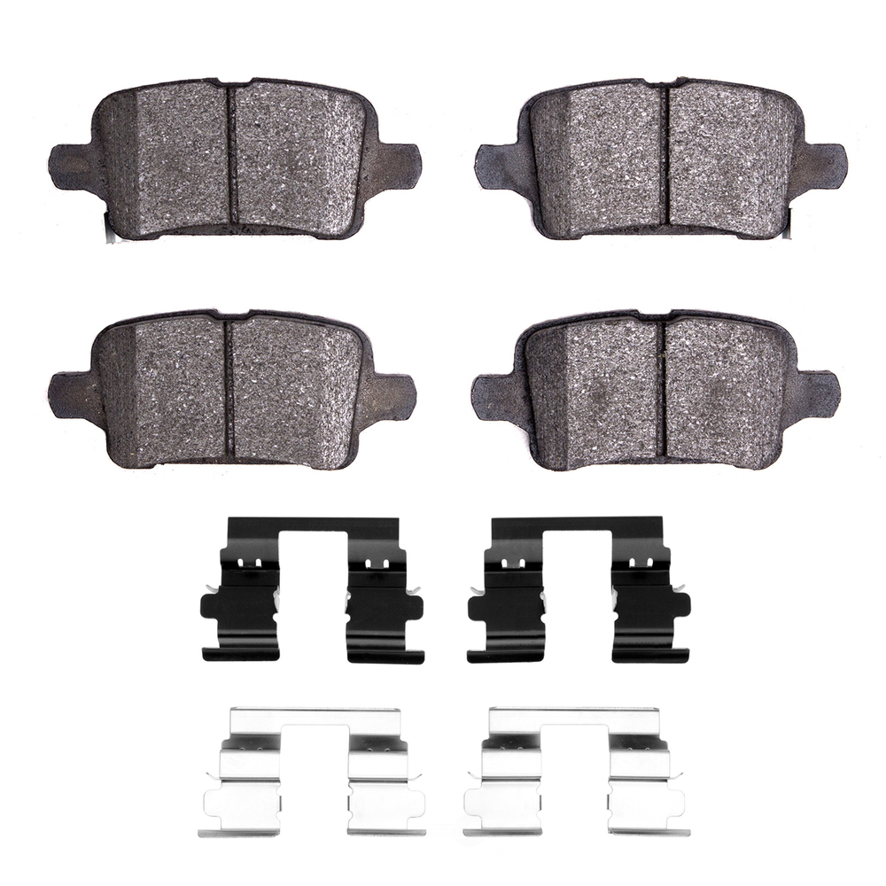 DFC - DFC 5000 Advanced Brake Pads - Ceramic and Hardware Kit (Rear) - DF1 1551-1857-01