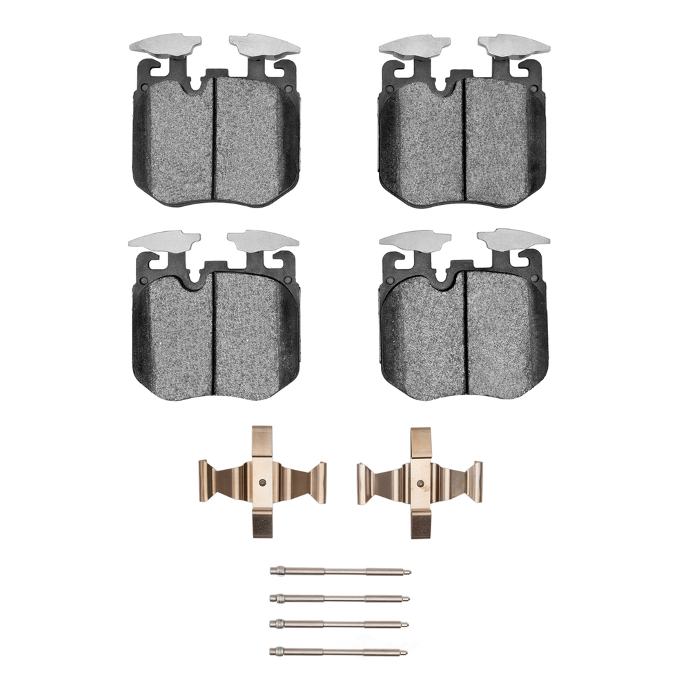 DFC - DFC 5000 Advanced Brake Pads - Low Metallic and Hardware Kit (Front) - DF1 1552-1868-01