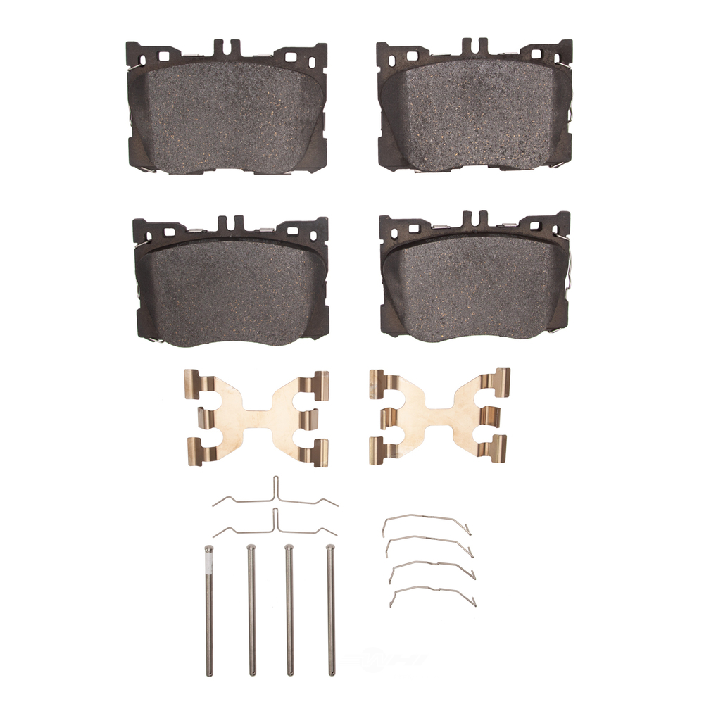 DFC - DFC 5000 Advanced Brake Pads - Low Metallic and Hardware Kit (Front) - DF1 1552-1871-01