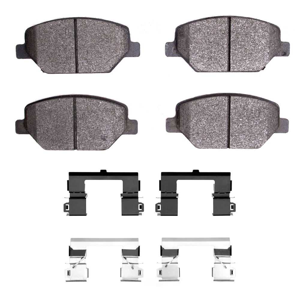 DFC - DFC 5000 Advanced Brake Pads - Ceramic and Hardware Kit (Front) - DF1 1551-1886-01
