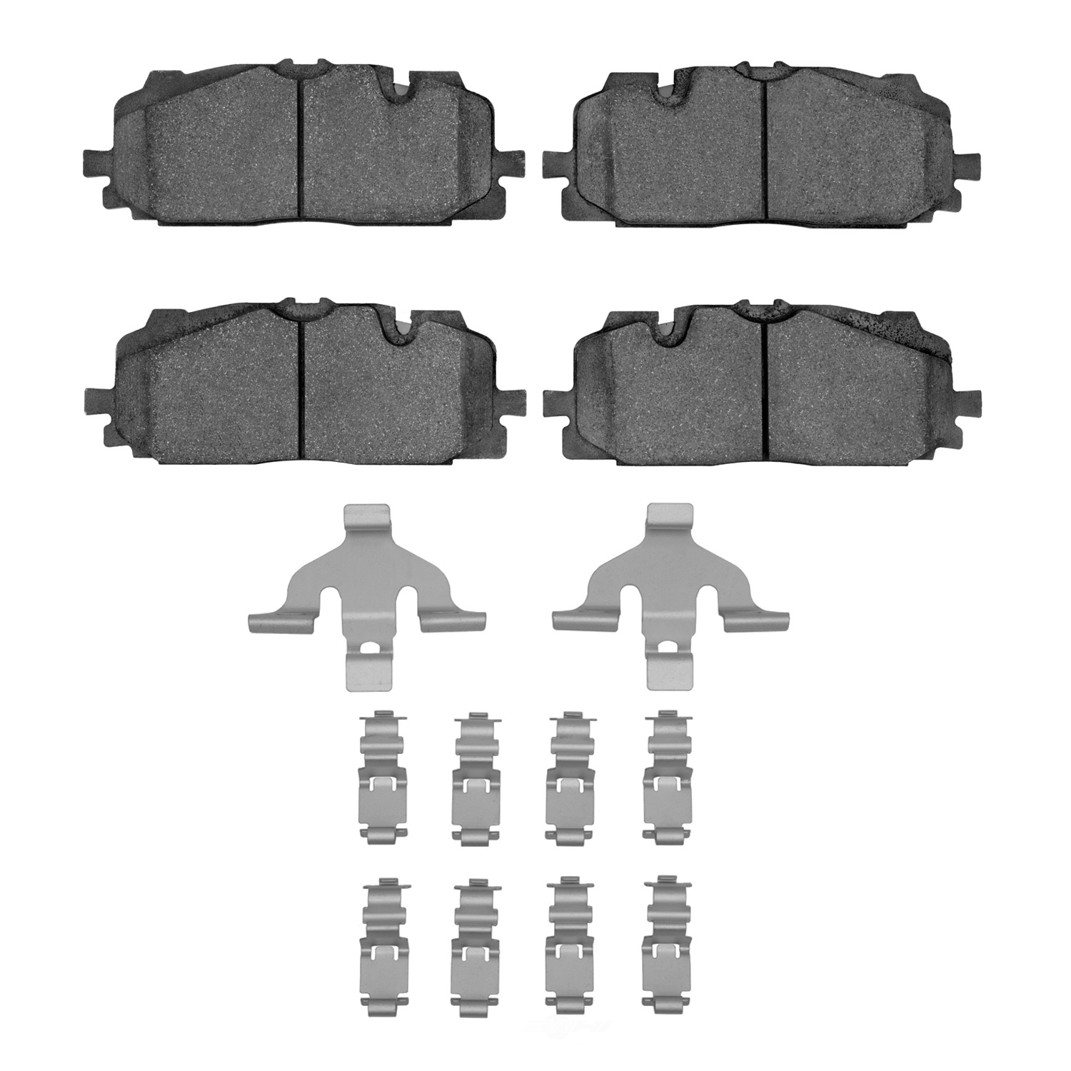 DFC - DFC 5000 Advanced Brake Pads - Low Metallic and Hardware Kit (Front) - DF1 1552-1894-01