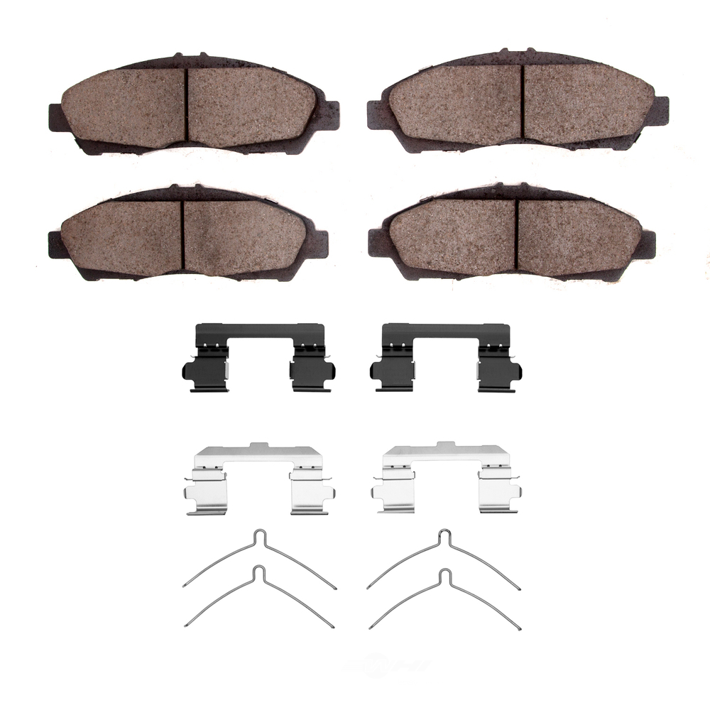 DFC - DFC 5000 Advanced Brake Pads - Ceramic and Hardware Kit (Front) - DF1 1551-1896-01