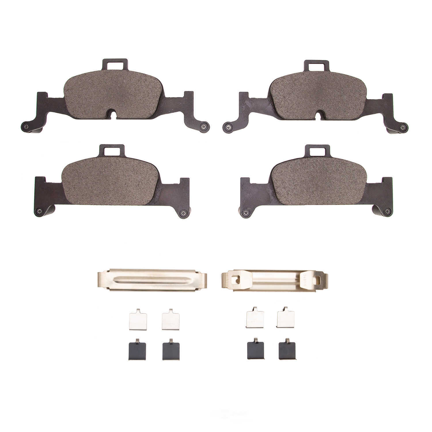 DFC - DFC 5000 Advanced Brake Pads - Low Metallic and Hardware Kit (Front) - DF1 1552-1897-01
