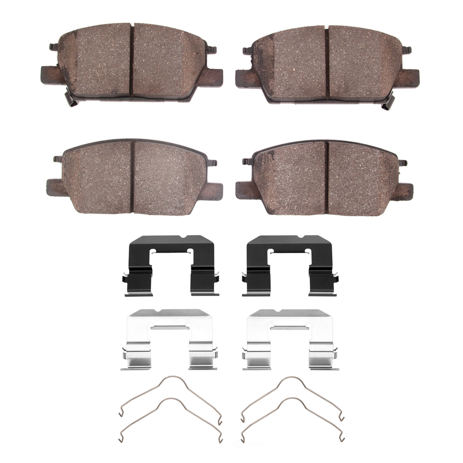 DFC - DFC 5000 Advanced Brake Pads - Ceramic and Hardware Kit (Front) - DF1 1551-1913-01