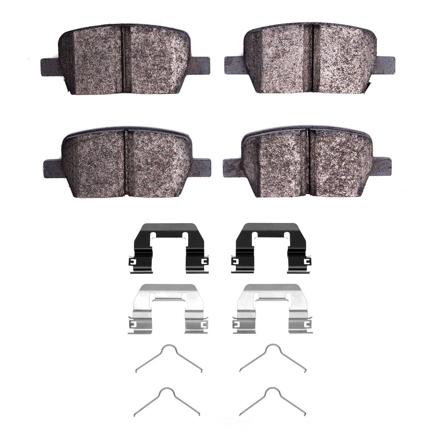 DFC - DFC 5000 Advanced Brake Pads - Ceramic and Hardware Kit (Rear) - DF1 1551-1914-01