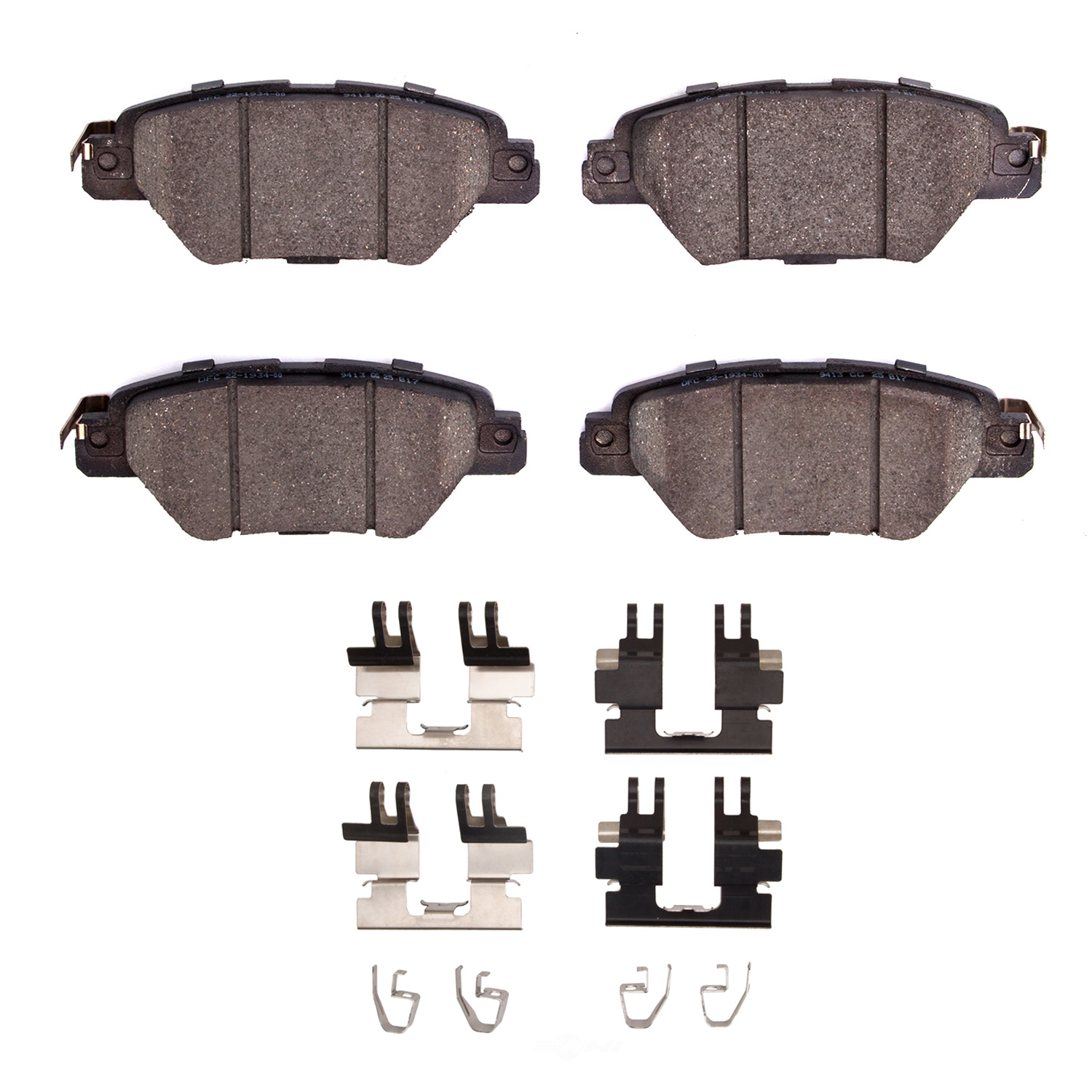 DFC - DFC 5000 Advanced Brake Pads - Ceramic and Hardware Kit (Rear) - DF1 1551-1934-01