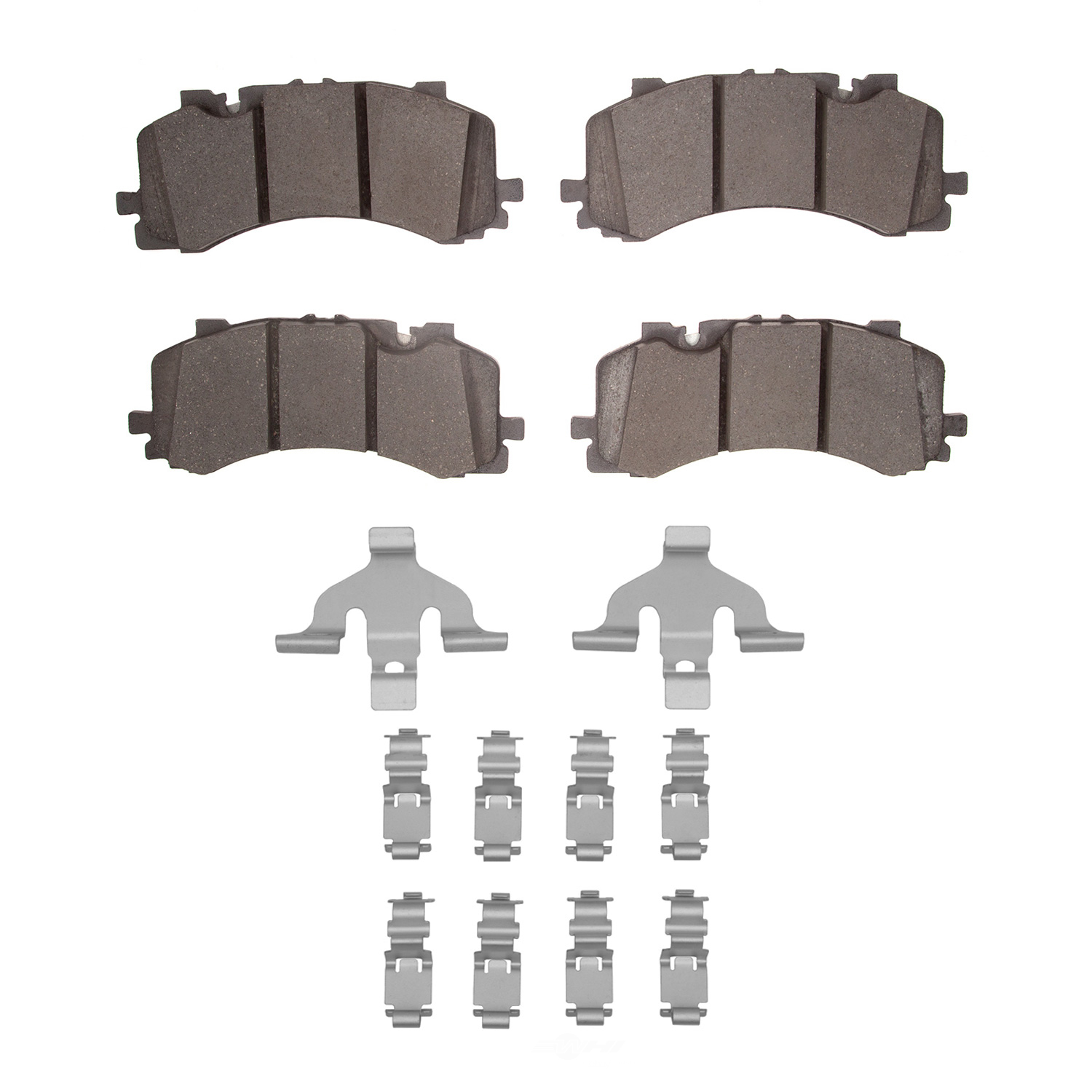 DFC - DFC 5000 Advanced Brake Pads - Low Metallic and Hardware Kit (Front) - DF1 1551-1952-01
