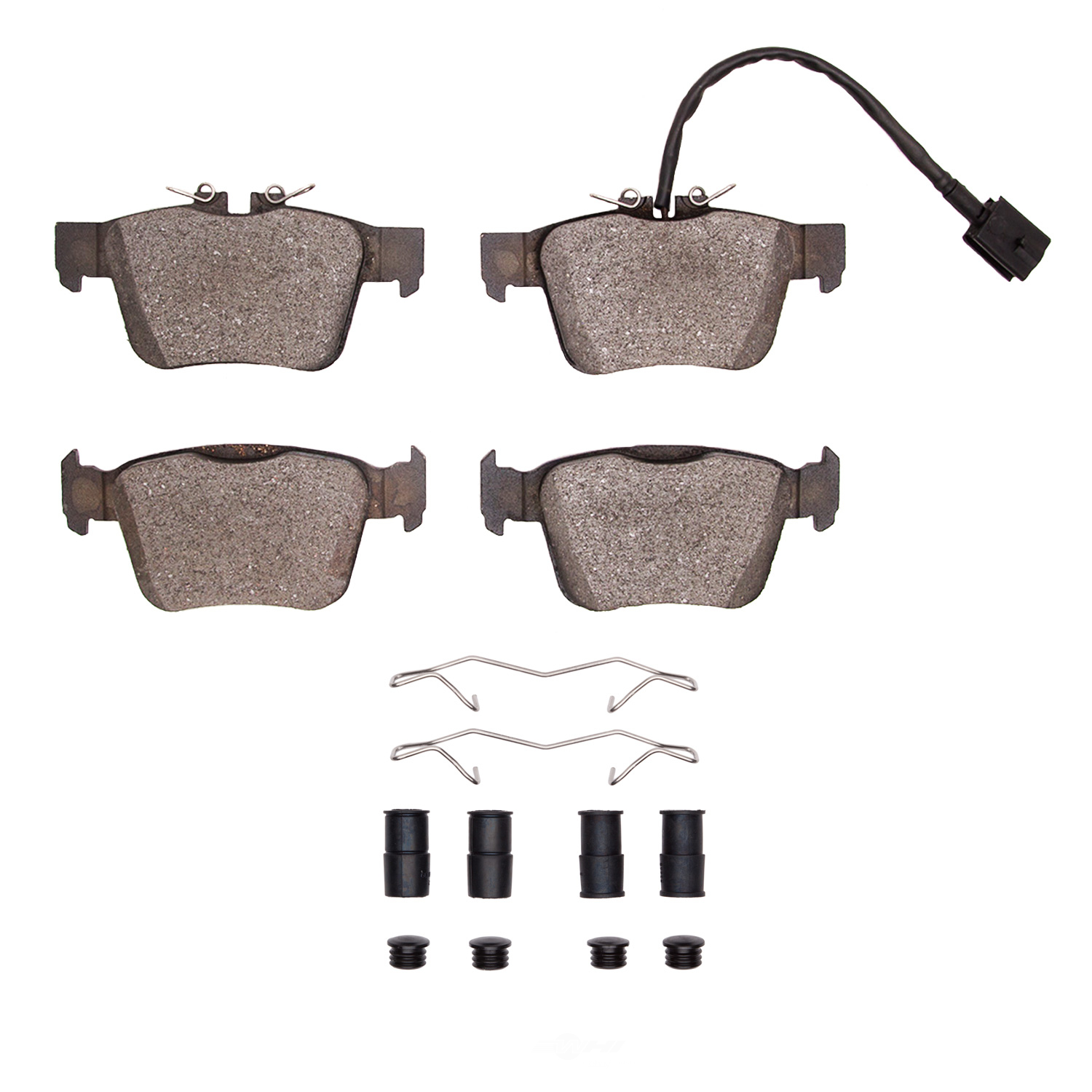 DFC - DFC 5000 Advanced Brake Pads - Ceramic and Hardware Kit (Rear) - DF1 1551-1989-01