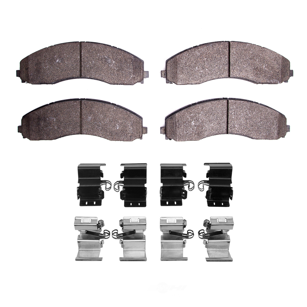 DFC - DFC 5000 Advanced Brake Pads - Semi Metallic and Hardware Kit (Rear) - DF1 1551-2018-01