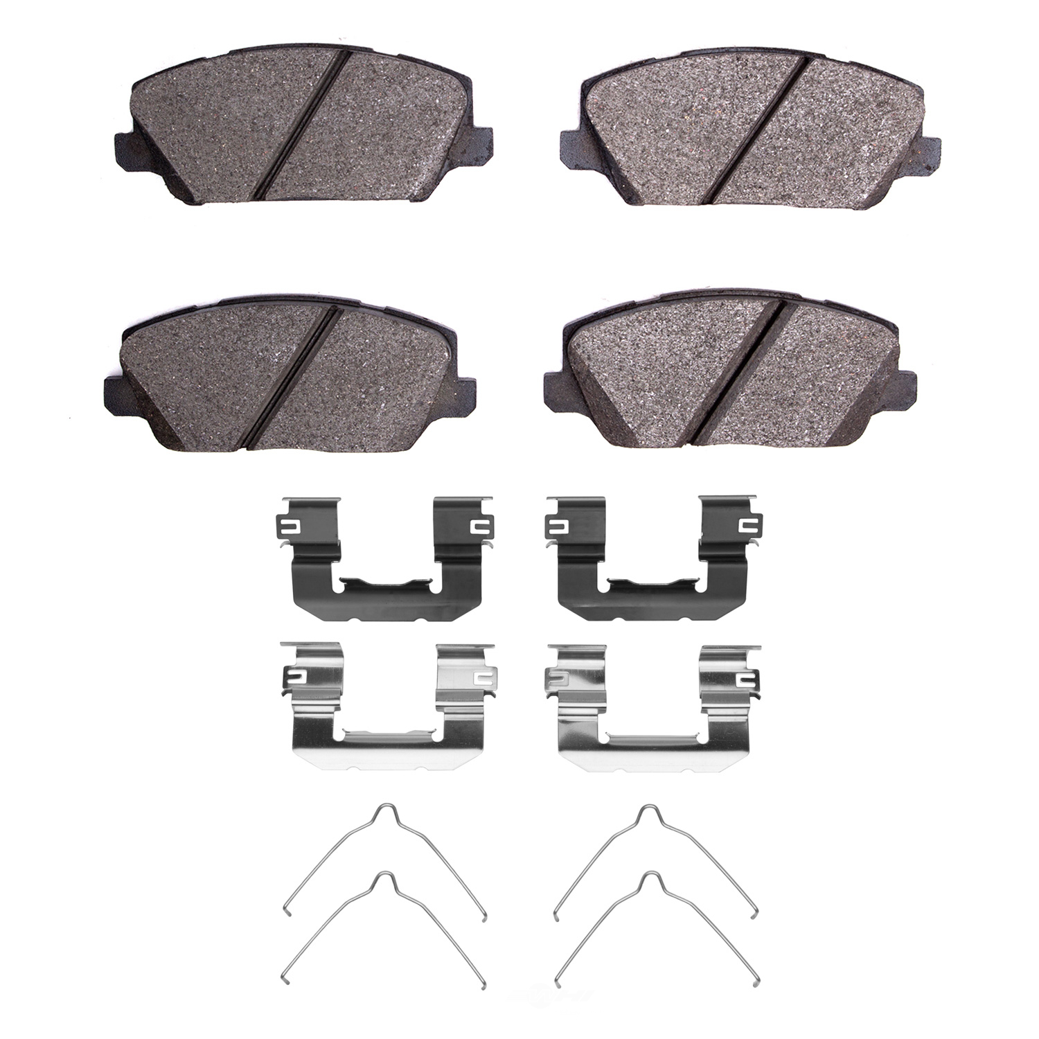 DFC - DFC 5000 Advanced Brake Pads - Ceramic and Hardware Kit (Front) - DF1 1551-2049-01